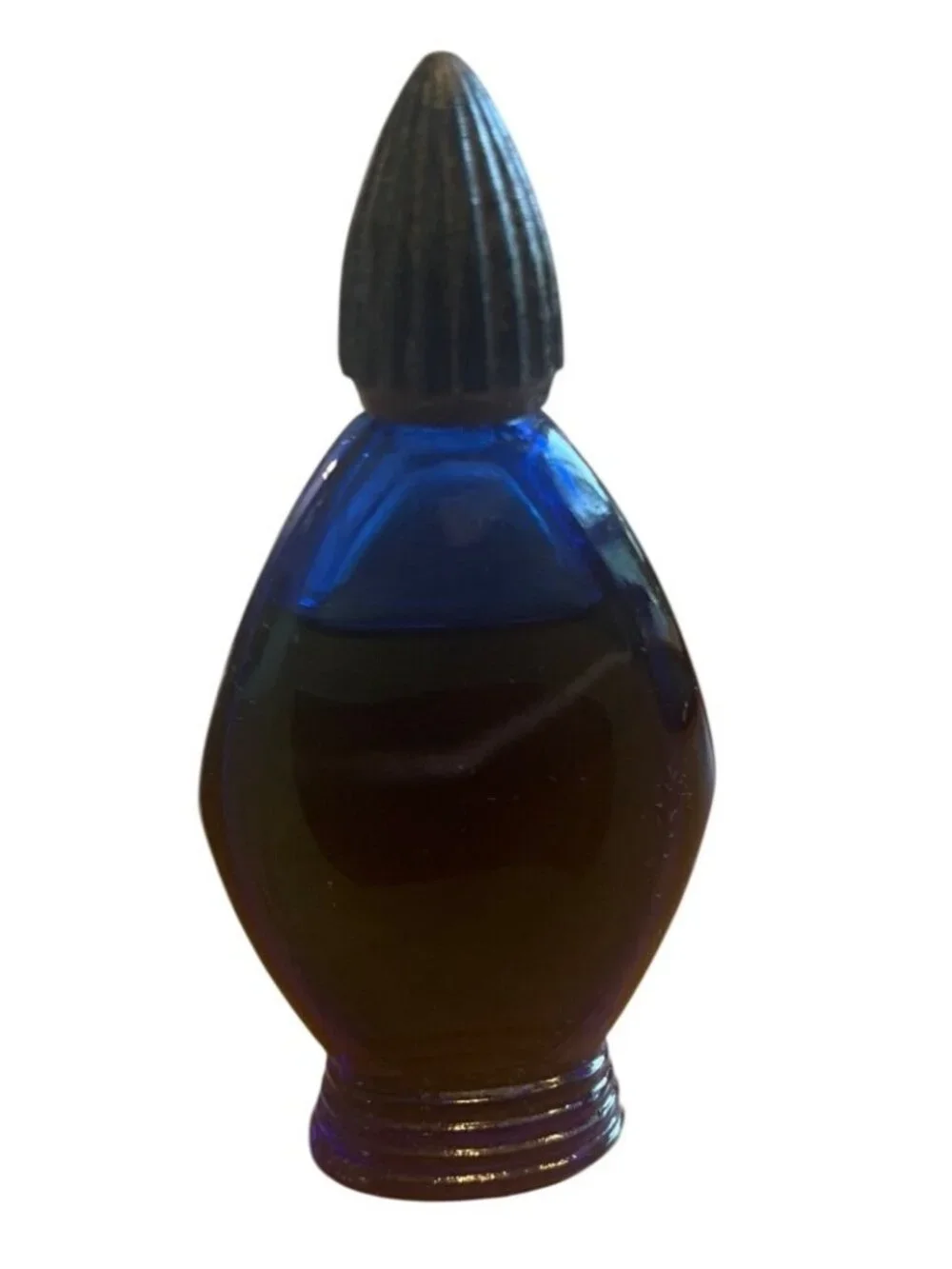 Vtg Evening In Paris Mini Cologne Bottle By Bourjois 0.50 Fl Oz Cobalt Blue 75% - Picture 2 of 4